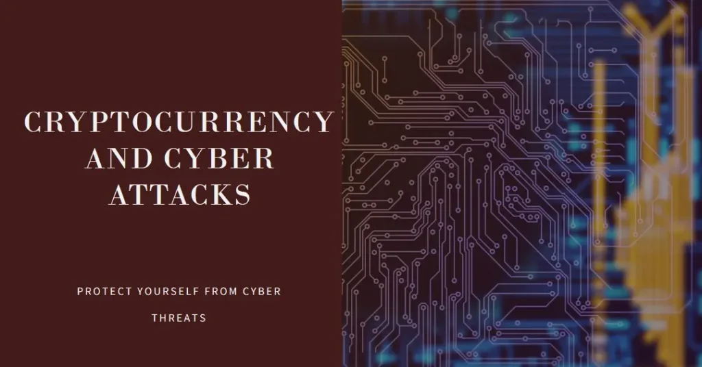 A visual representation of the concepts of Cryptocurrency and Cyber Attacks