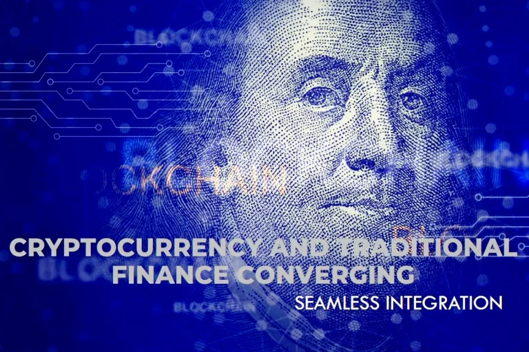 image depicting the seamless integration of Cryptocurrency and traditional finance, showcasing the convergence of digital currencies with established financial systems.