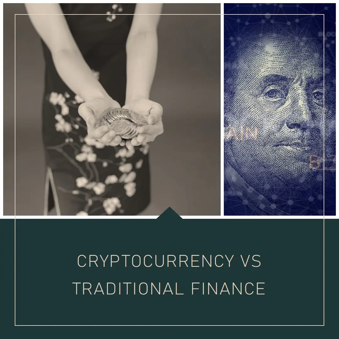  image depicting the seamless integration of Cryptocurrency and traditional finance